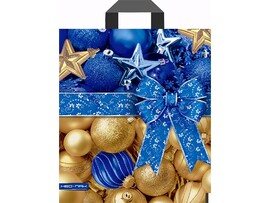 Пакет петл. ручка Новогодняя классика 28х34 см НФ-00006347 (кратно 25)