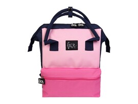 Рюкзак-сумка «ПУДРОВАЯ КОЛЛЕКЦИЯ» 35*28*13 см (на молнии, полиэстер, 3 наружных кармана) доставка оптом в Донецк