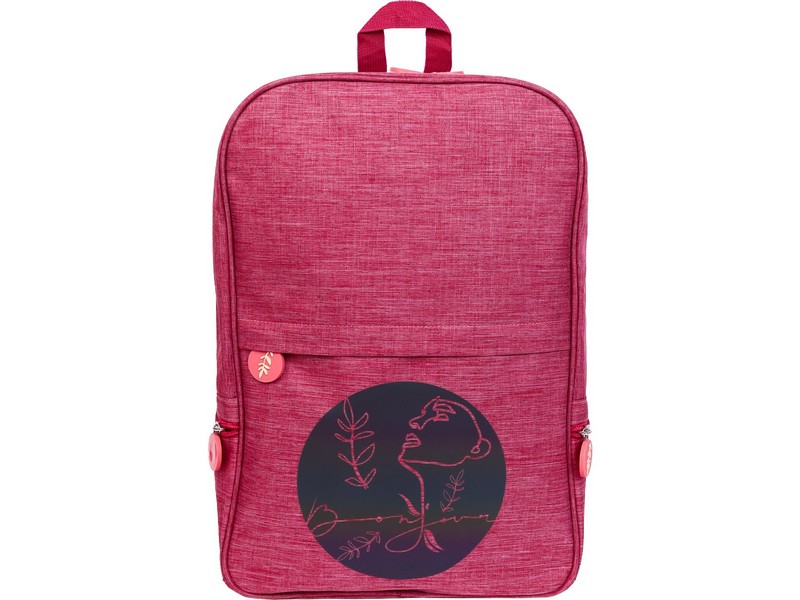 Донецк игрушка оптом Рюкзак «МИНИМАЛИЗМ» 42*28,5*12,5 см (на молнии, джинсовая ткань, 3 наружных кармана)