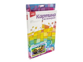 Картина на картоне с красками 20х28,5 см по номерам. БОЕВАЯ МАШИНА доставка оптом в Донецк