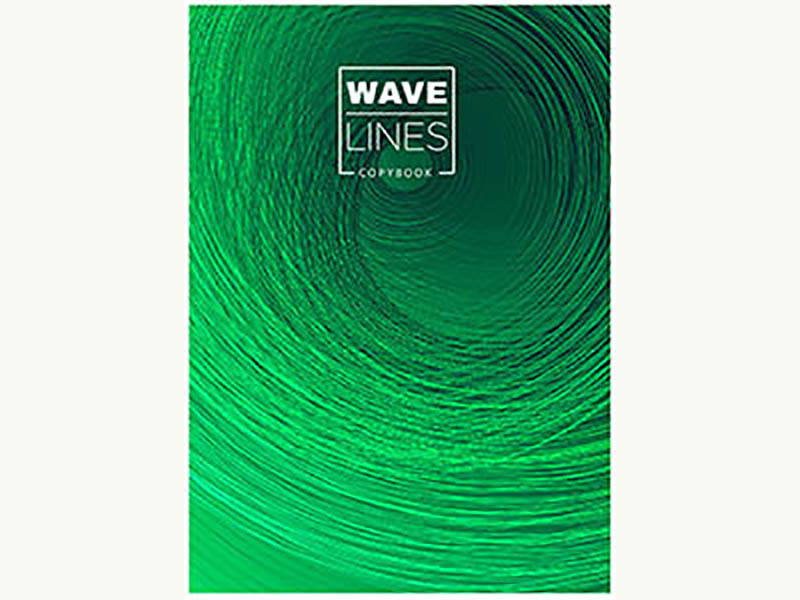 Тетрадь А4 80 л. Изумрудные штрихи, клетка, гребень. 80-5881