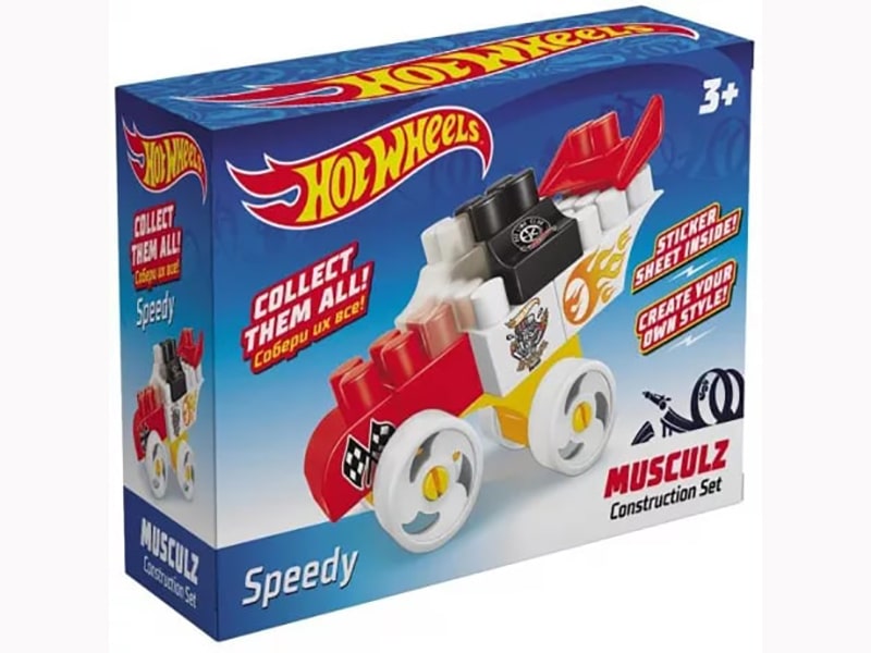 Констр-р Hot Wheels серия musculz Speedy, 16 эл Арт.709