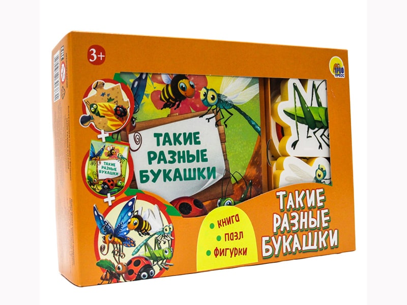 Игра ZOO. Такие разные букашки (книга, пазл, фигурки)