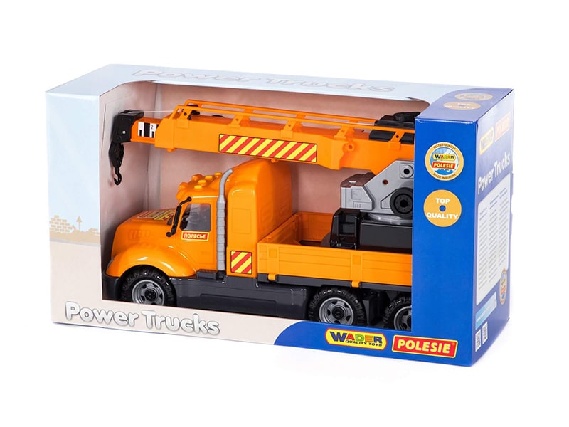 "Майк", автомобиль-кран 53 см с поворотной платформой (в коробке)