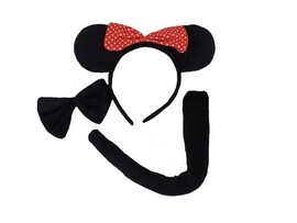 Маскарадный набор «МИННИ» (галстук, ободок, хвостик) 22*1,5*20см 87077 доставка оптом в Донецк