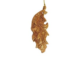 Подвеска елочная ЛИСТИК ЗОЛОТО 12*4,5см 80234 доставка оптом в Донецк