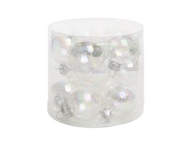 Набор ШАРЫ ЖЕМЧУЖНЫЕ ЦВЕТА из стекла 4 см (12шт/уп) 89663 доставка оптом в Донецк