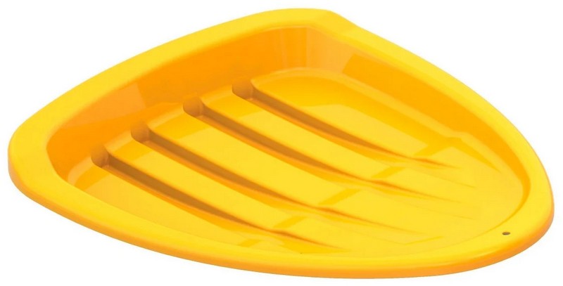 Донецк игрушка оптом Ледянка треугольная желтая 43*37 см 014/1