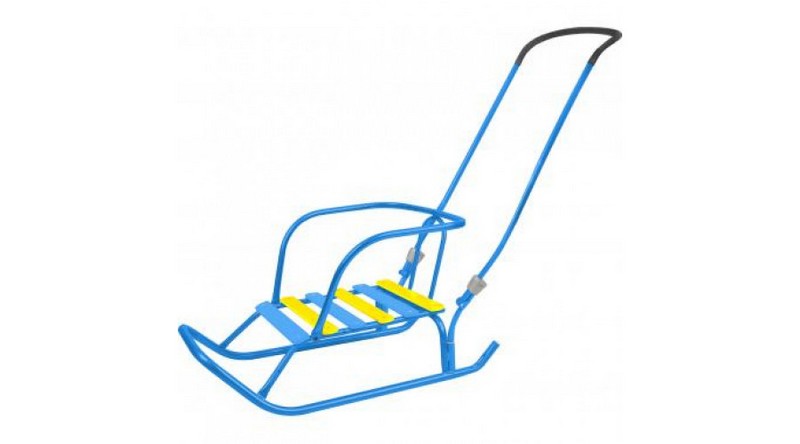 Донецк игрушка оптом Санки детские "Ветерок 6" голубые