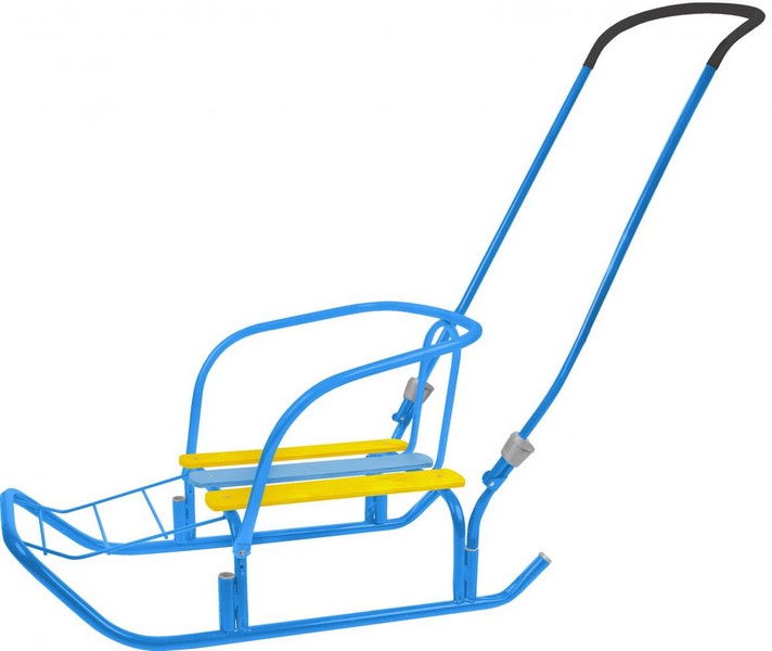 Донецк игрушка оптом Санки детские "Ветерок 7" голубые