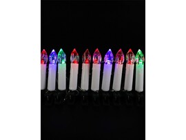 Гирлянда «СВЕЧИ» на прищепках 2,7 м, 10 разноцветных ламп, прозрачная нить на бат. НУ-3644 доставка оптом в Донецк