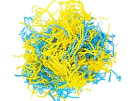 Наполнитель бумаж. Микс Интенсив (желтый, голубой), 100г, ширина 2 мм НБ-2122