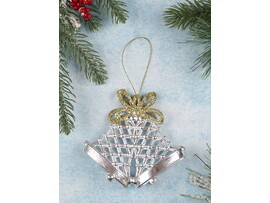 Подвеска елочная «Колокольчики» 10,5*8,5 см НУ-5098 доставка оптом в Донецк