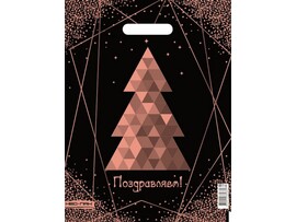 Пакет полиэтиленовый вырубной «ЕЛКА-СНЕЖИНКА» 30*40см доставка оптом в Донецк