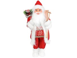 Дед Мороз с лыжами 45 см Т-9555 доставка оптом в Донецк