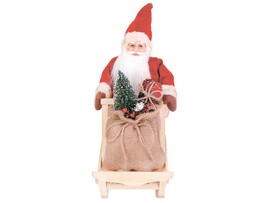 Дед Мороз с санями 30 см Т-9558 доставка оптом в Донецк