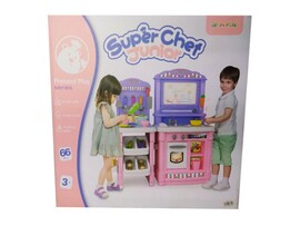 Кухня на бат. (свет, звук, вода) с посудой и продуктами 66 дет. 43*40*36 см в кор. BL-101B доставка оптом в Донецк