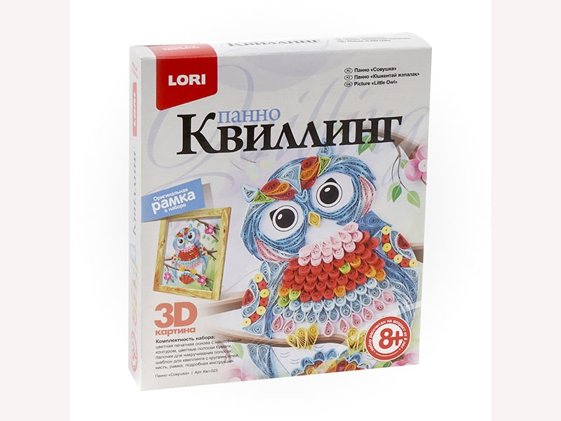 Квиллинг. Панно "Совушка"