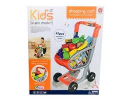 Тележка «Супермаркет» на бат. (свет, звук) с продуктами 41 дет. 50*42*12 см в кор. 922-72 доставка оптом в Донецк