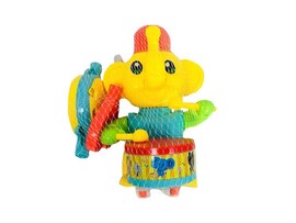 Каталка «Слоник» на бат. (свет, звук) на палочке в сетке D0356 доставка оптом в Донецк