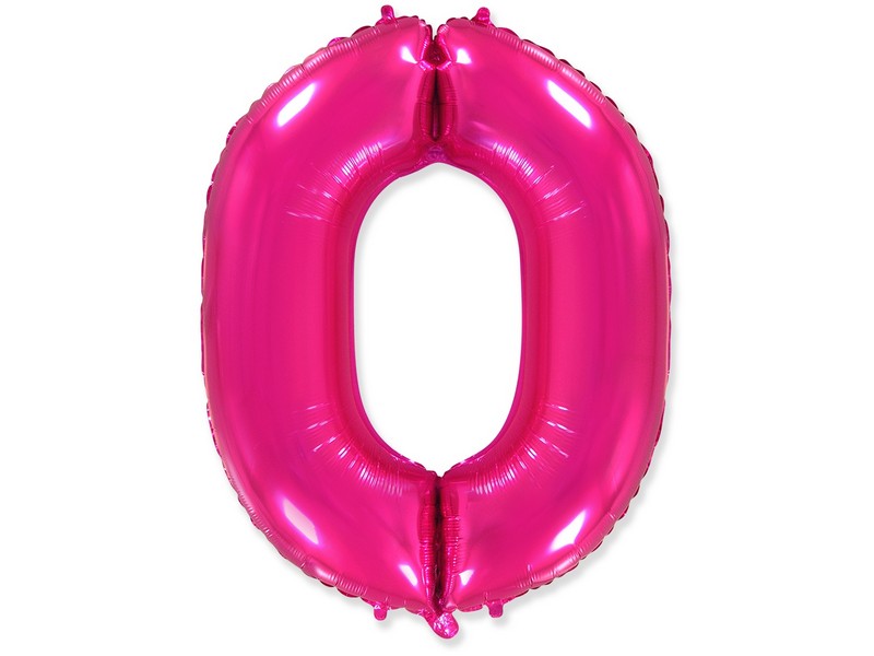 Донецк игрушка оптом Шар-цифра «0» фуше 102 см 901760F