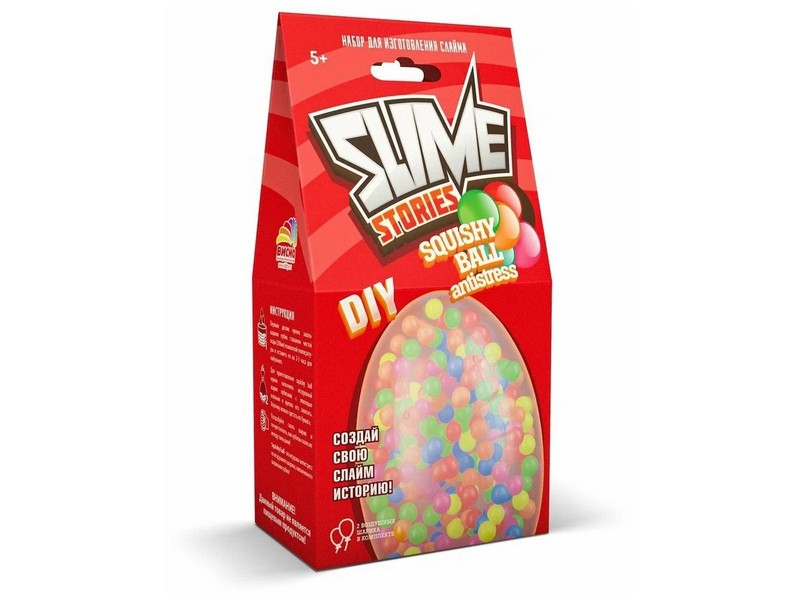 Донецк игрушка оптом Набор для изготовления слаймов «Slime Stories. Squishy ball"