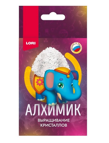 Донецк игрушка оптом Выращивание кристаллов «Животные» голубой слоник