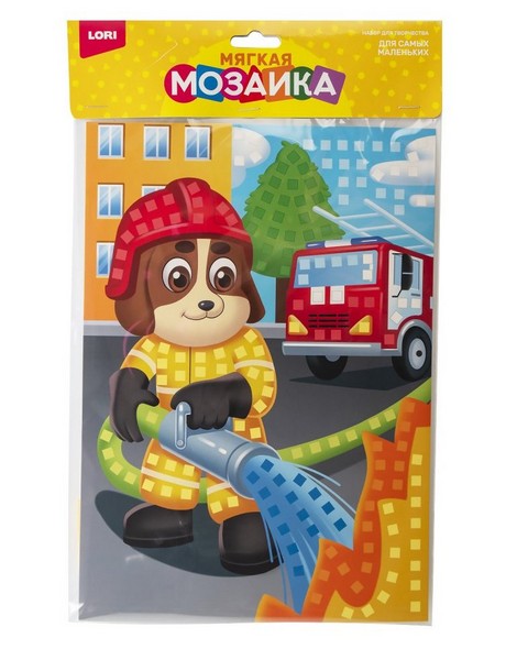 Донецк игрушка оптом Мозаика мягкая "Пожарный"