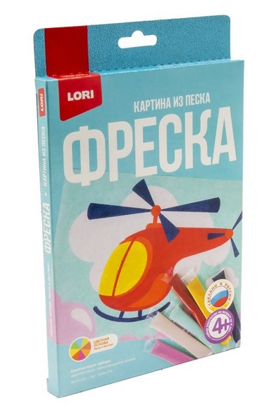 Донецк игрушка оптом Картинка из песка. Фреска "Вертолет"