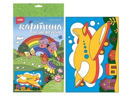 Картина на картоне с красками 20х28,5 см по номерам. ЮЖНЫЙ САМОЛЕТ доставка оптом в Донецк