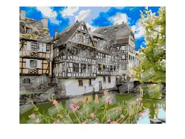 Холст с красками 40х50 см по номерам. НИЖНИЙ РЕЙН доставка оптом в Донецк