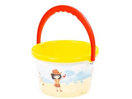 Ведро среднее с наклейкой 17*15 см