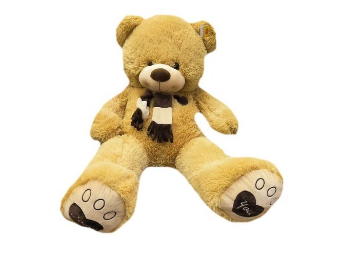 Донецк игрушка оптом Медведь Шарф полоса 9-5005-60