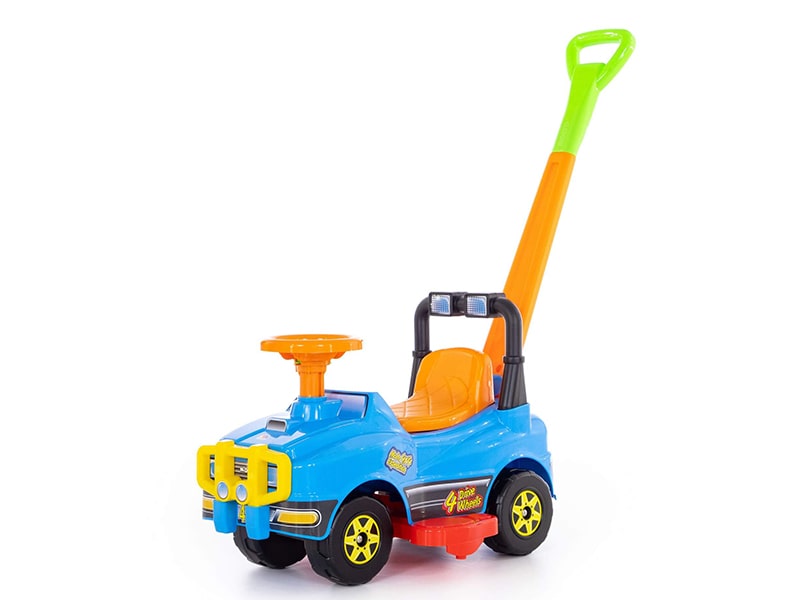 Автомобиль Джип-каталка 85 см с ручкой - №2 (голубой)