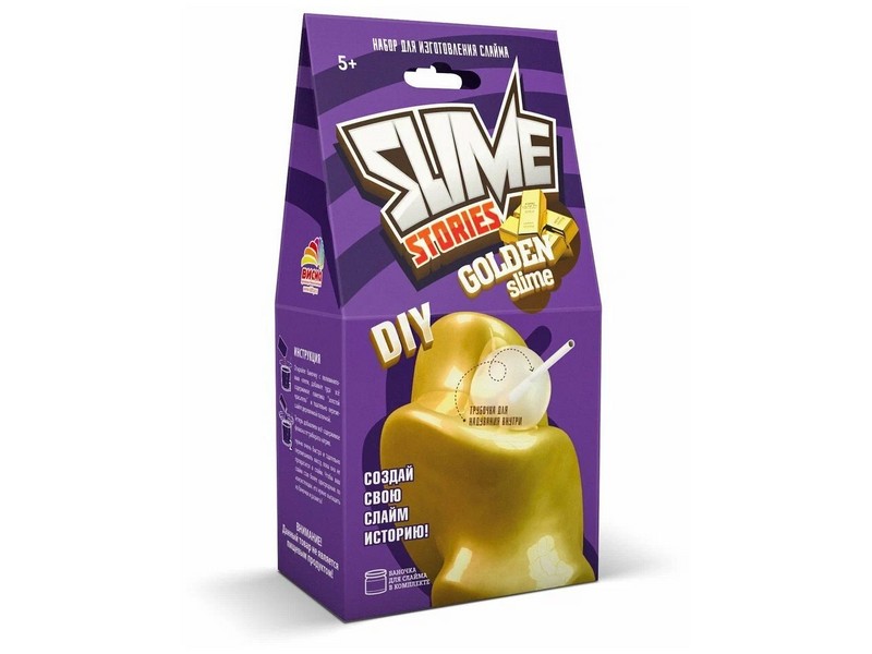 Донецк игрушка оптом Набор для изготовления слаймов «Slime Stories. Golden"