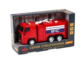 МАЗ, автомобиль-пожарный 27 см инерц. (свет и звук) (в коробке)