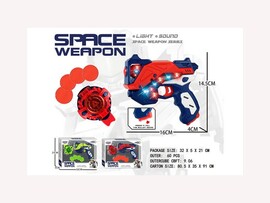 Бластер SPACE 16см,свет,звук в кор. Арт.KT318-33