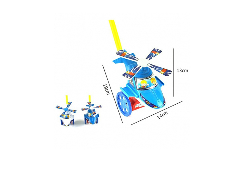 Каталка "Вертолет" дл. ручки 35 см, в ас-те, в пак. Арт.200156677