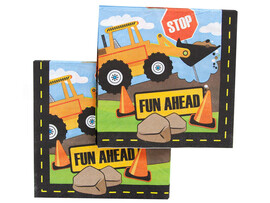 Набор салфеток «Детская спецтехника» 33*33 см 12 шт доставка оптом в Донецк