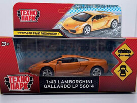 Машина металл "Lamborghini Gallardo lp560-4" 11.4 см, дв., ин., оранж., кор. Технопарк
