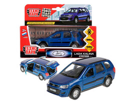 Машина металл. Lada Kalina Cross 12 см, дв., багаж, инерц., кор. Технопарк