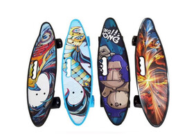 Пенни борд с ручкой 57*15 см (металл. крепление, колеса PU свет) SY-S406 доставка оптом в Донецк