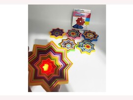 Антистресс на бат. "ЗВЕЗДА" (свет) 14*14*2 см в кор. G1015A доставка оптом в Донецк