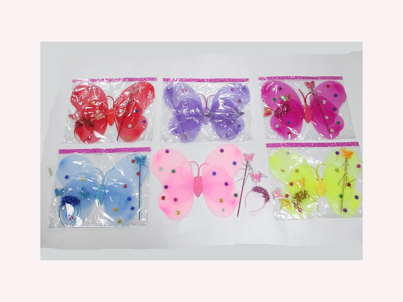 Донецк игрушка оптом Маскарадный набор (крылья бабочки, ободок, волшебная палочка) С1122-6