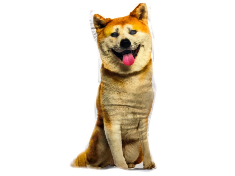 Донецк игрушка оптом Подушка-игрушка Собака Акита 68см FPАВ-206