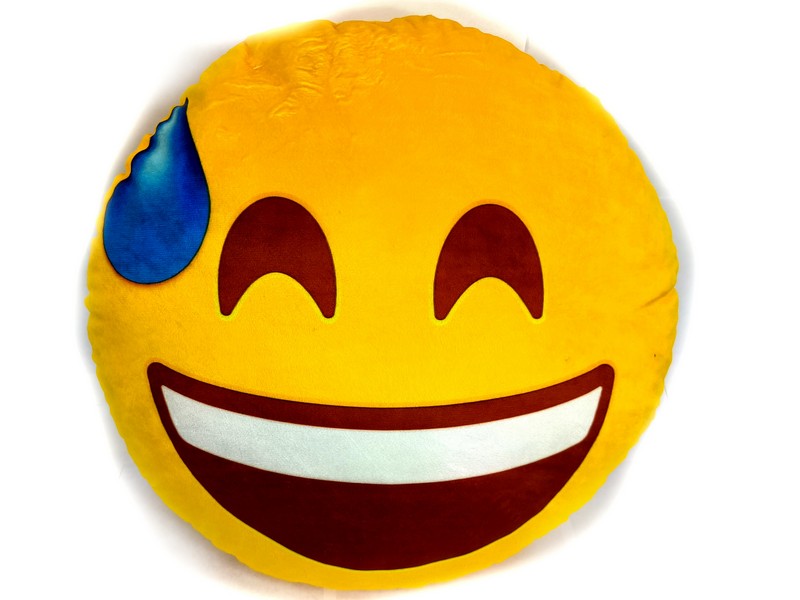 Донецк игрушка оптом Подушка-игрушка Смайл капля 48*48см SML-001