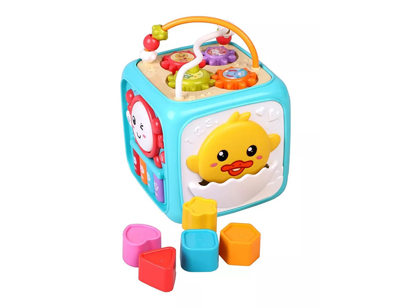 УЦЕНКА Развив. центр "Мультикуб мини": 6 разв. игр, свет./звук. эффект Жирафики