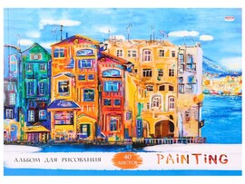 Альбом для рисования А4 40л «РИСУНОК ГОРОДА» (отрыв. блок, офсет) доставка оптом в Донецк