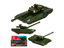 Модель металл. Танк Т-14 12 см инерц., вр. башня,Технопарк ARMATA-12-AR