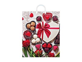 Пакет пласт. ручка "Сладкое сердце" 38x45 ПЛР51785 (кратно 10)